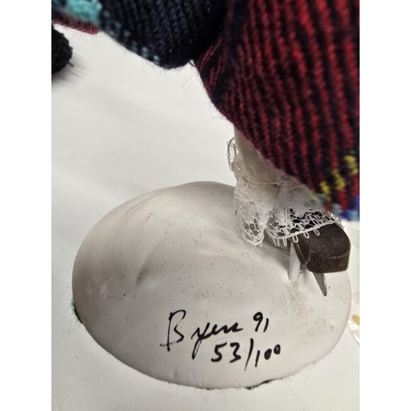 Vintage Byers Choice Ice Skater Numbered 53/100 & Signed  **READ DESCRIPTION - Picture 8 of 9